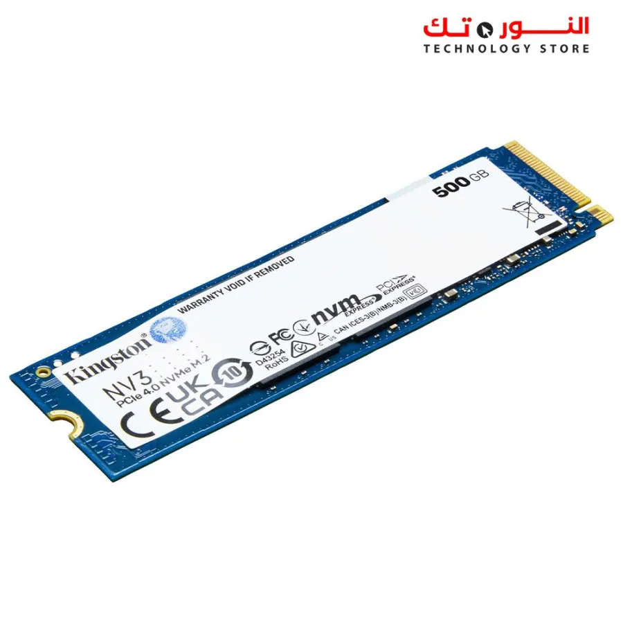 Kingston NV3 NVMe PCIe 4.0 Internal SSD 500GB Up to 5,000MB/s