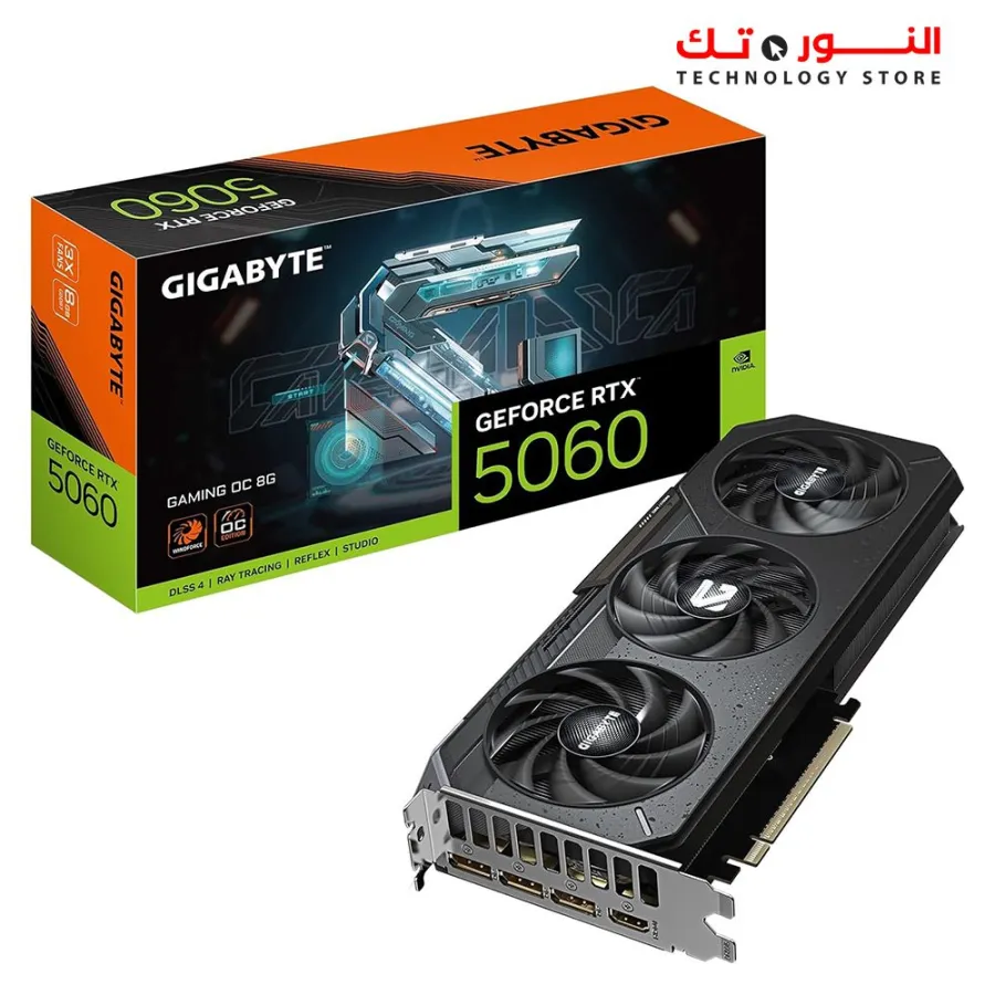 GIGABYTE GeForce RTX 5060 Gaming OC 8G Graphics Card, 8GB 128-bit GDDR7, PCIe 5.0, WINDFORCE Cooling System