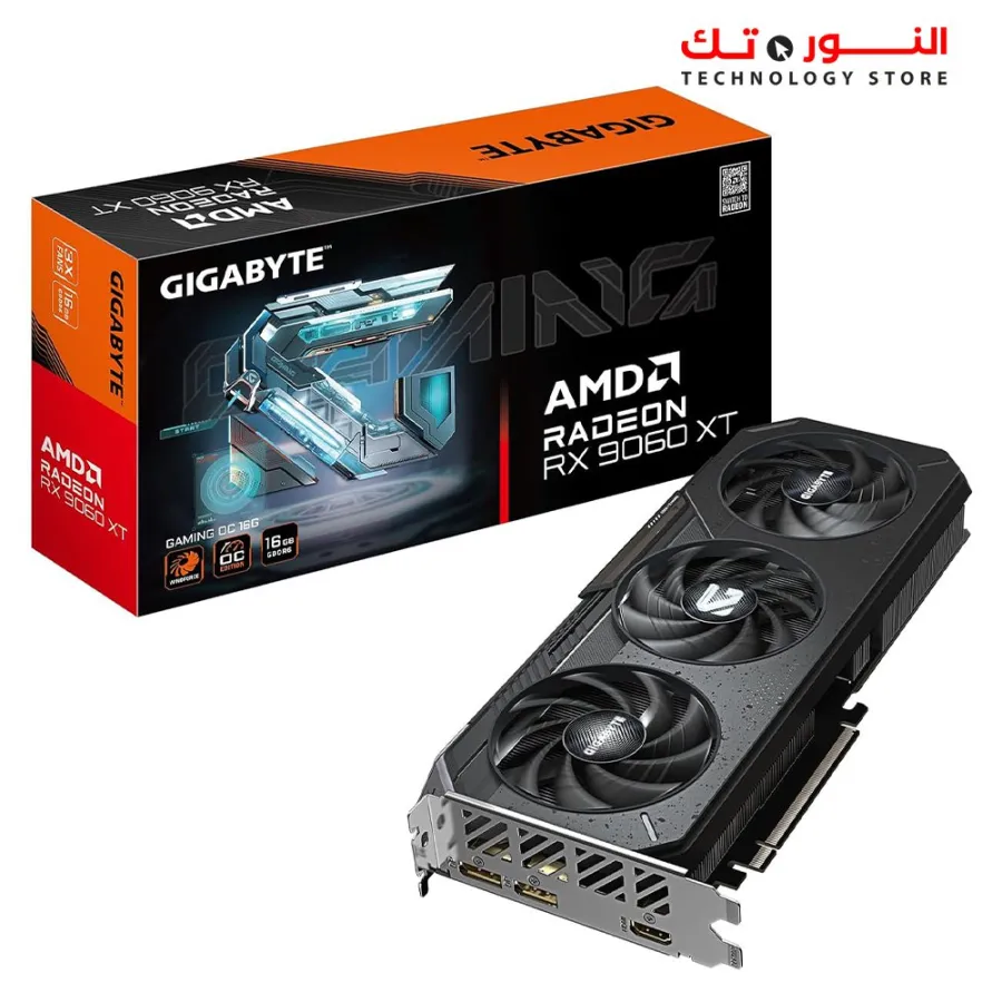 GIGABYTE Radeon RX 9060 XT Gaming OC 16G Graphics Card, PCIe 5.0, 16GB GDDR6