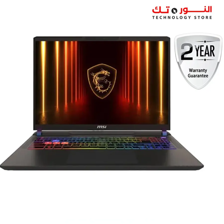 MSI Vector 16 HX AI A2XWHG GAMING LAPTOP - Intel Core Ultra 9 275HX - 32GB DDR5 5600MHz - NVIDIA RTX 5070 Ti 12GB - 1TB NVMe Gen4  - 16-Inch QHD 240Hz - Windows 11