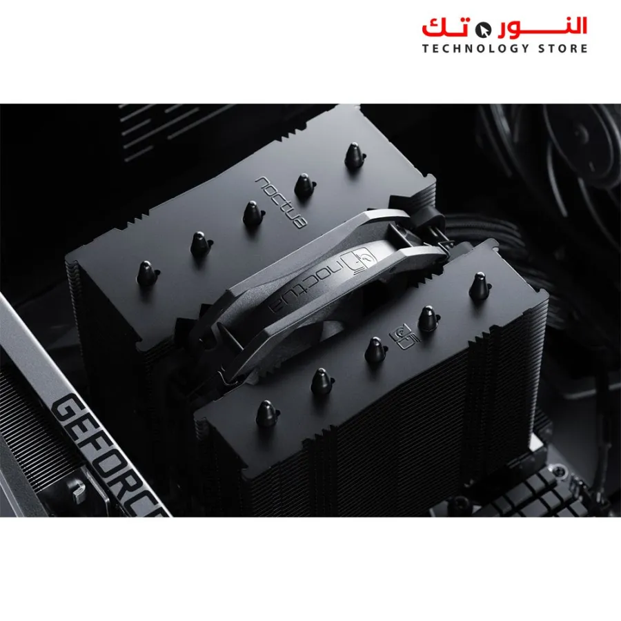 Noctua NH-D12L chromax Black Low-Height Dual-Tower CPU Cooler (120mm, Black)