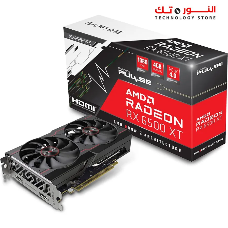 SAPPHIRE PULSE AMD Radeon RX 6500 XT Gaming OC 8GB GDDR6