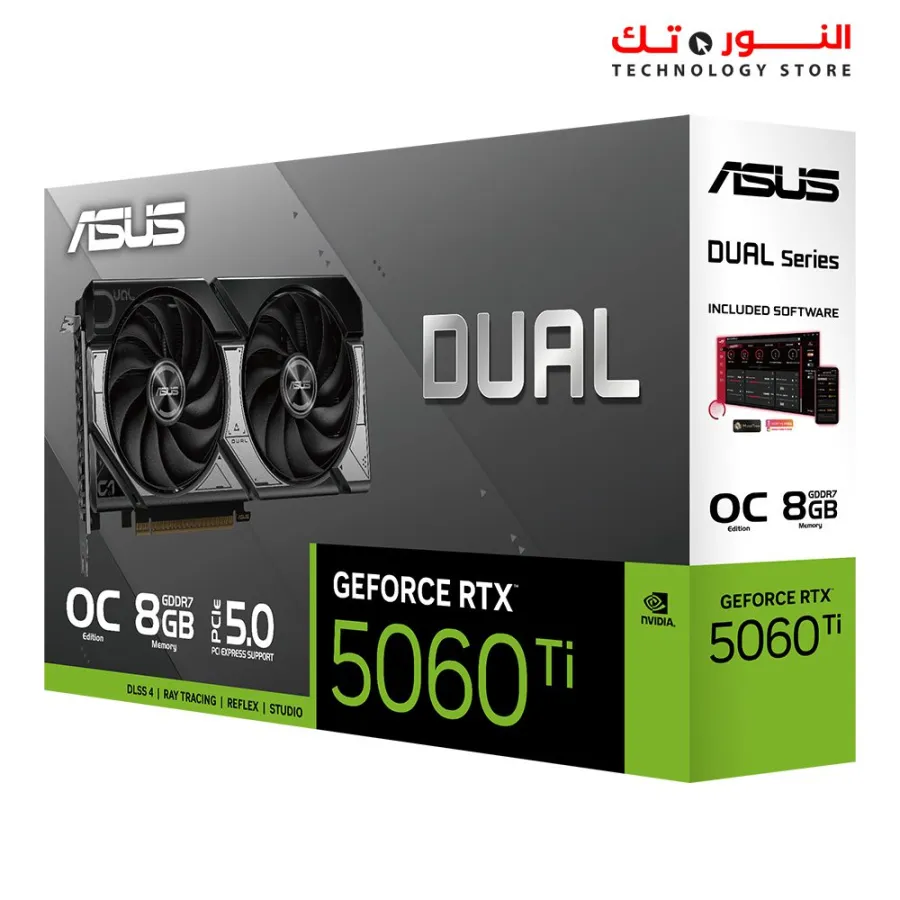 ASUS Dual GeForce RTX™ 5060 Ti 8GB GDDR7 OC Edition