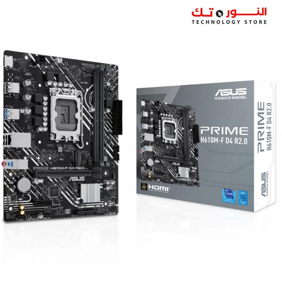 ASUS PRIME H610M-F D4 R2.0 LGA - PCIe 4.0 - -USB 5Gbps Ports