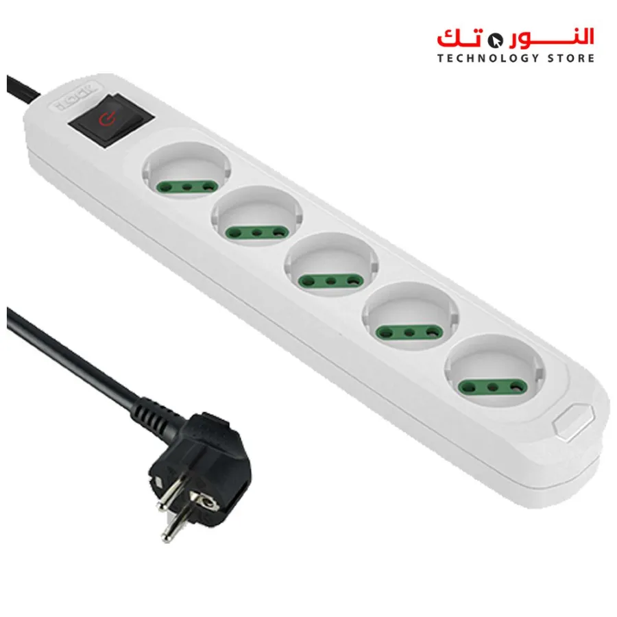 ILOCK power strip, 5 outlets without earthing (Basic) 3 m