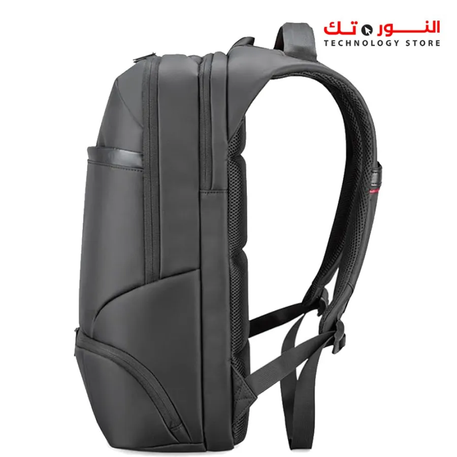 L'avvento (BG416) Laptop Backpack Made by Water Repellent Polyester And PVC Materials fits up to 15.6" - Black