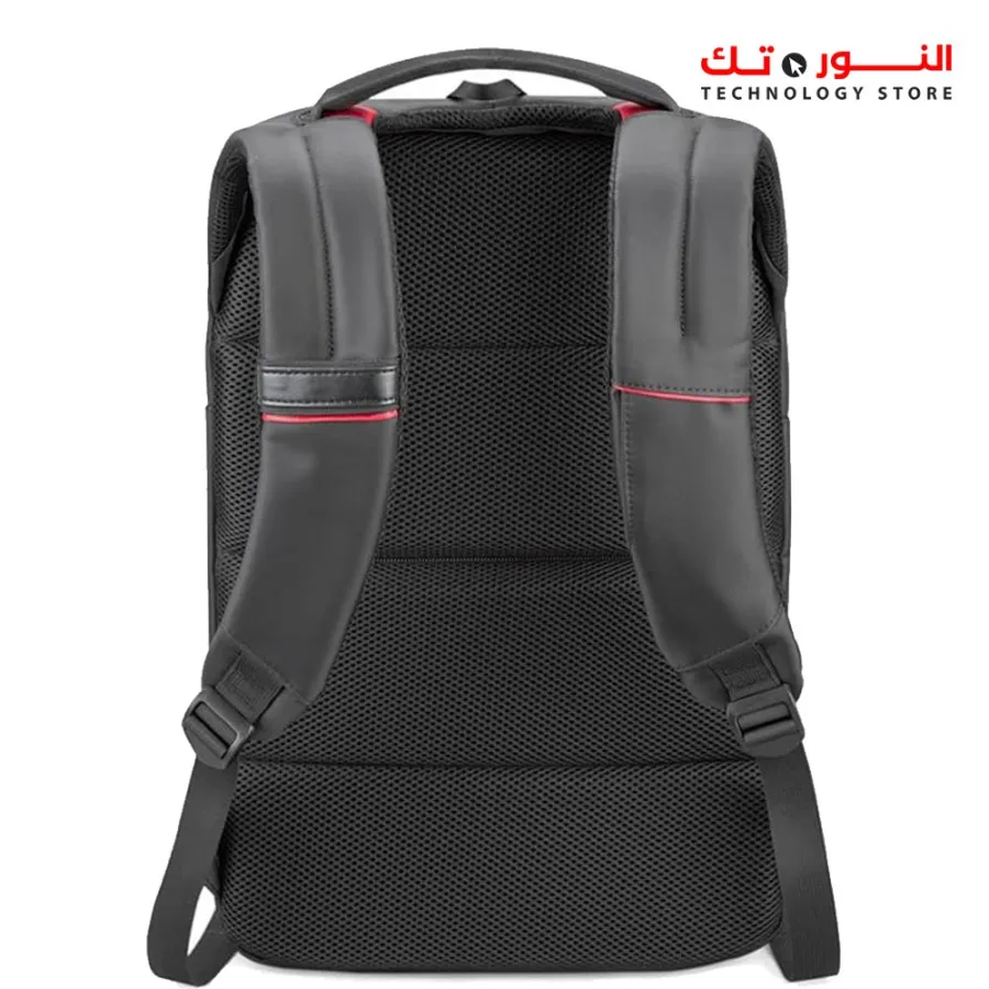 L'avvento (BG416) Laptop Backpack Made by Water Repellent Polyester And PVC Materials fits up to 15.6" - Black