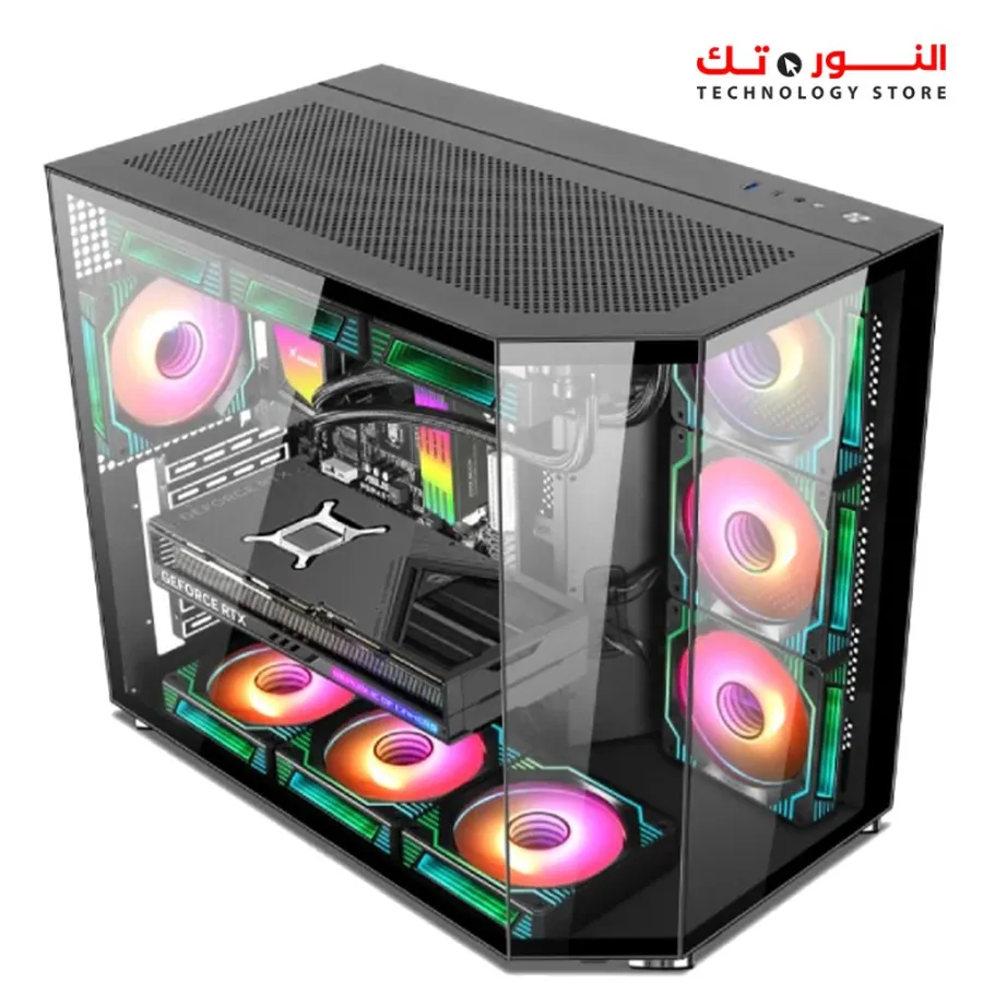 Xander Crystal Mid Tower Black Gaming Case + PSU 850W 80+ Bronze
