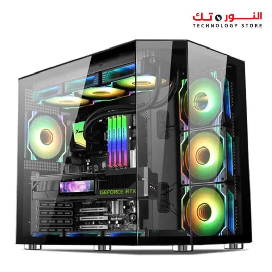 Xander Crystal Mid Tower Black Gaming Case + PSU 850W 80+ Bronze