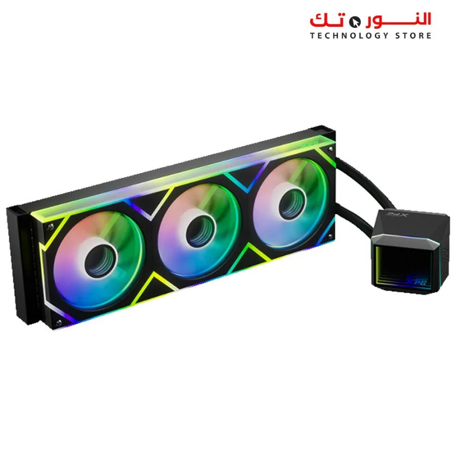 XPG LEVANTE II 360 Black All-in-One CPU Liquid Cooler - Infinity Mirror ARGB Lighting
