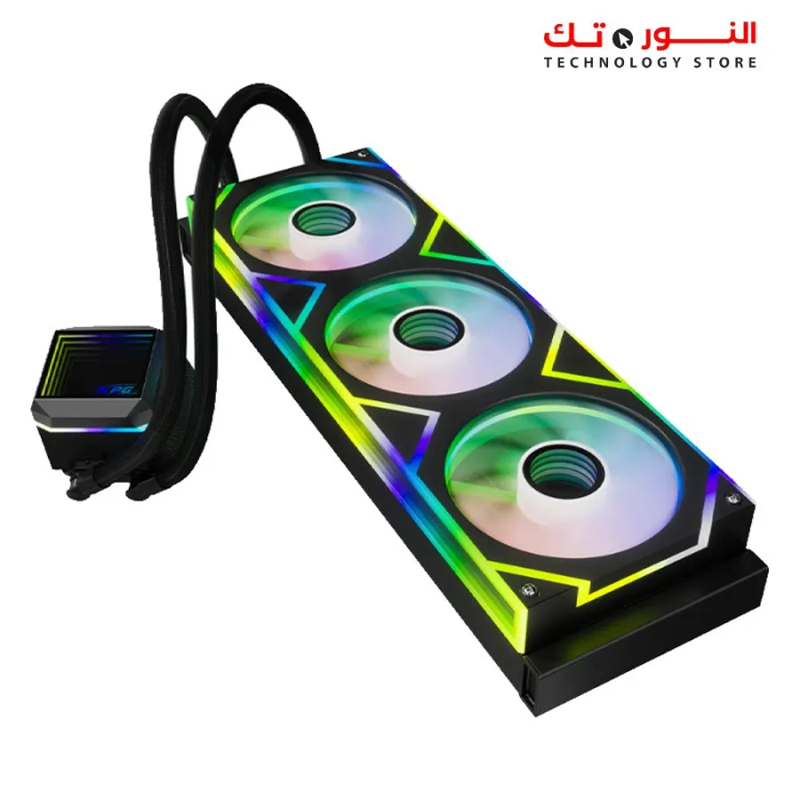 XPG LEVANTE II 360 Black All-in-One CPU Liquid Cooler - Infinity Mirror ARGB Lighting