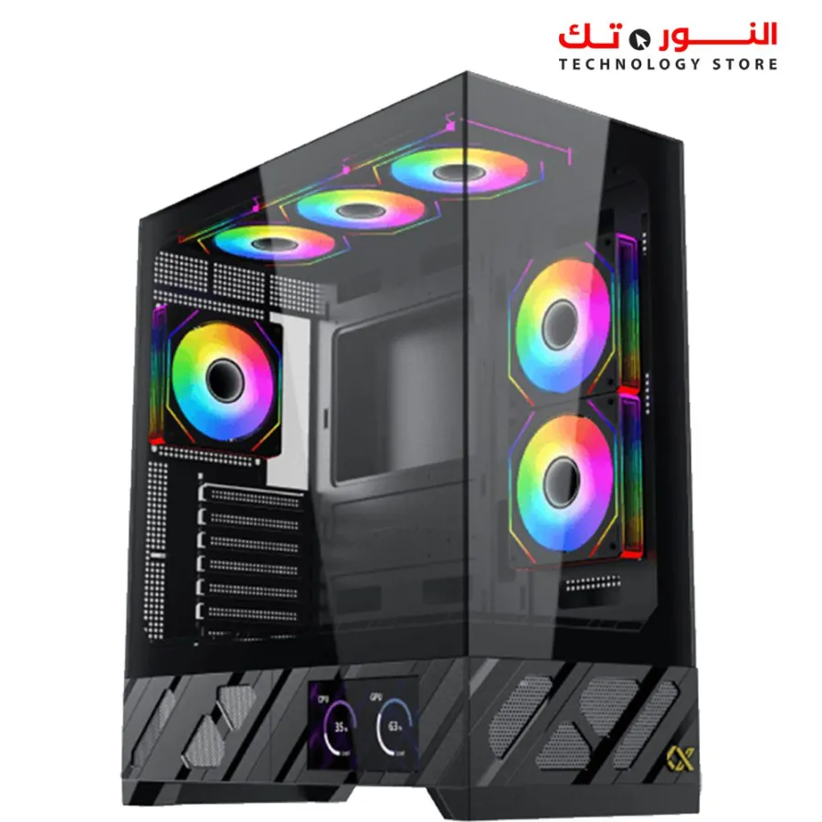 Xigmatek Alphard Pro ARGB PWM 6 Inch LCD Super Tower Case