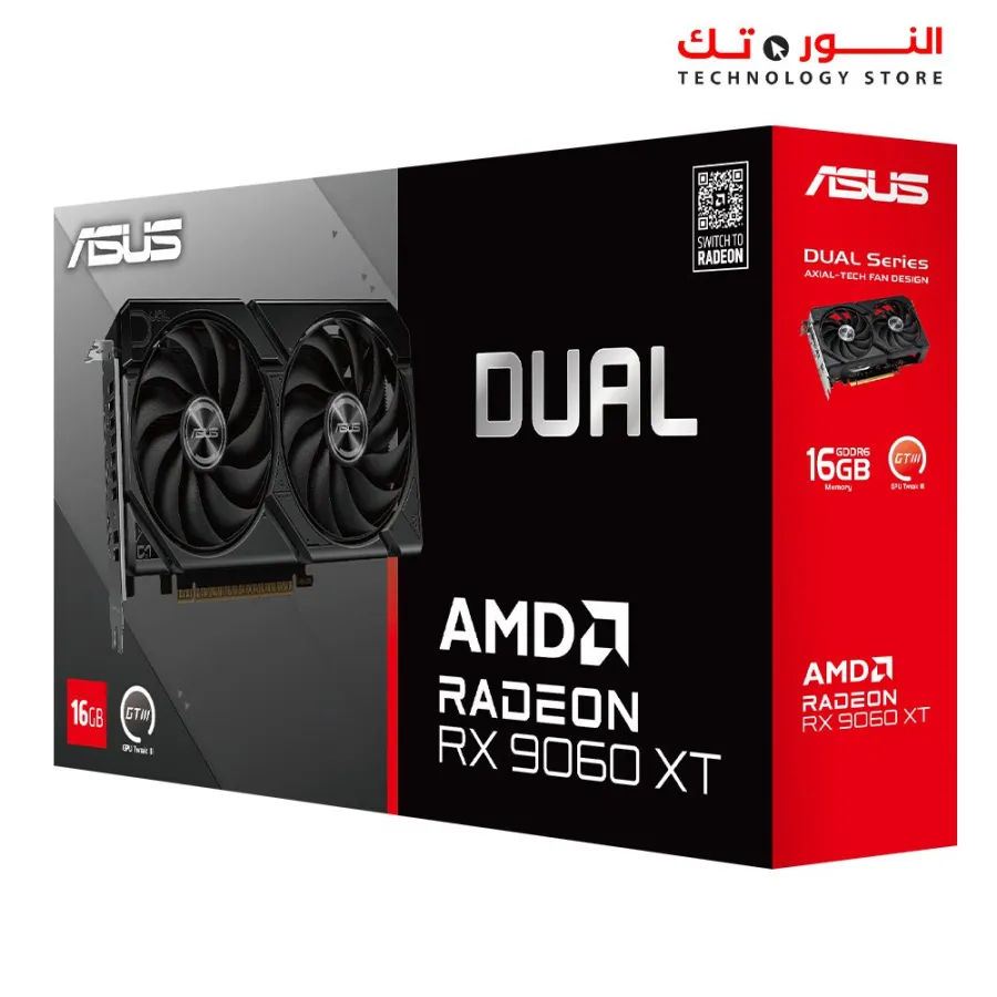ASUS Dual AMD Radeon™ RX 9060 XT 16GB GDDR6