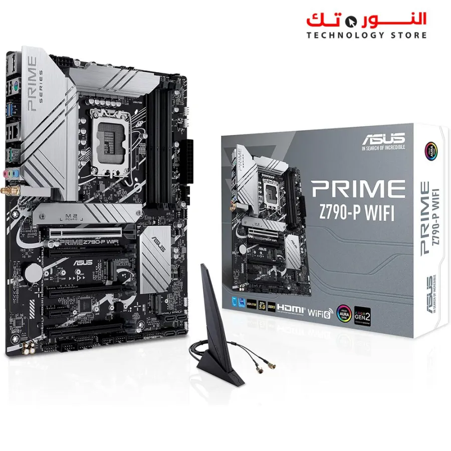 ASUS Prime Z790-P WiFi DDR5 - PCIe 5.0, 3X M.2, WiFi 6, Bluetooth v5.2, Front Panel USB 3.2 Gen 2 Type-C®, Thunderbolt™ 4/USB4
