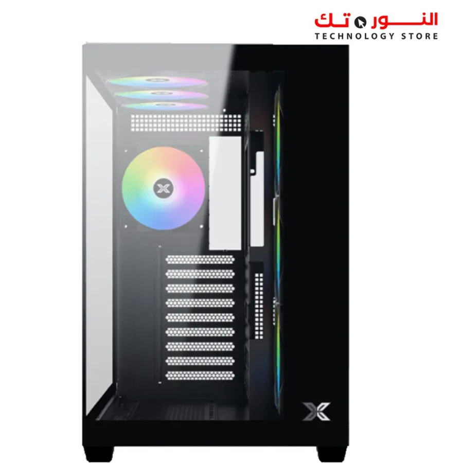 Xigmatek Aqua V Air Type C Argb 7 FAN Black Mid Tower Case