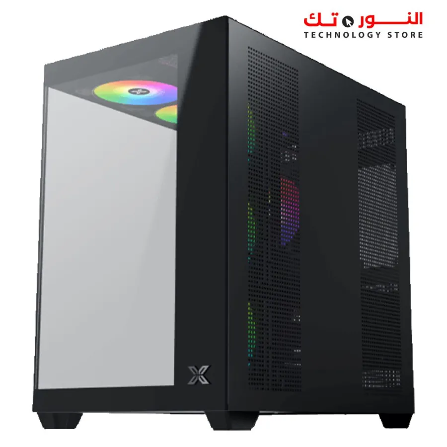 Xigmatek Aqua V Air Type C Argb 7 FAN Black Mid Tower Case