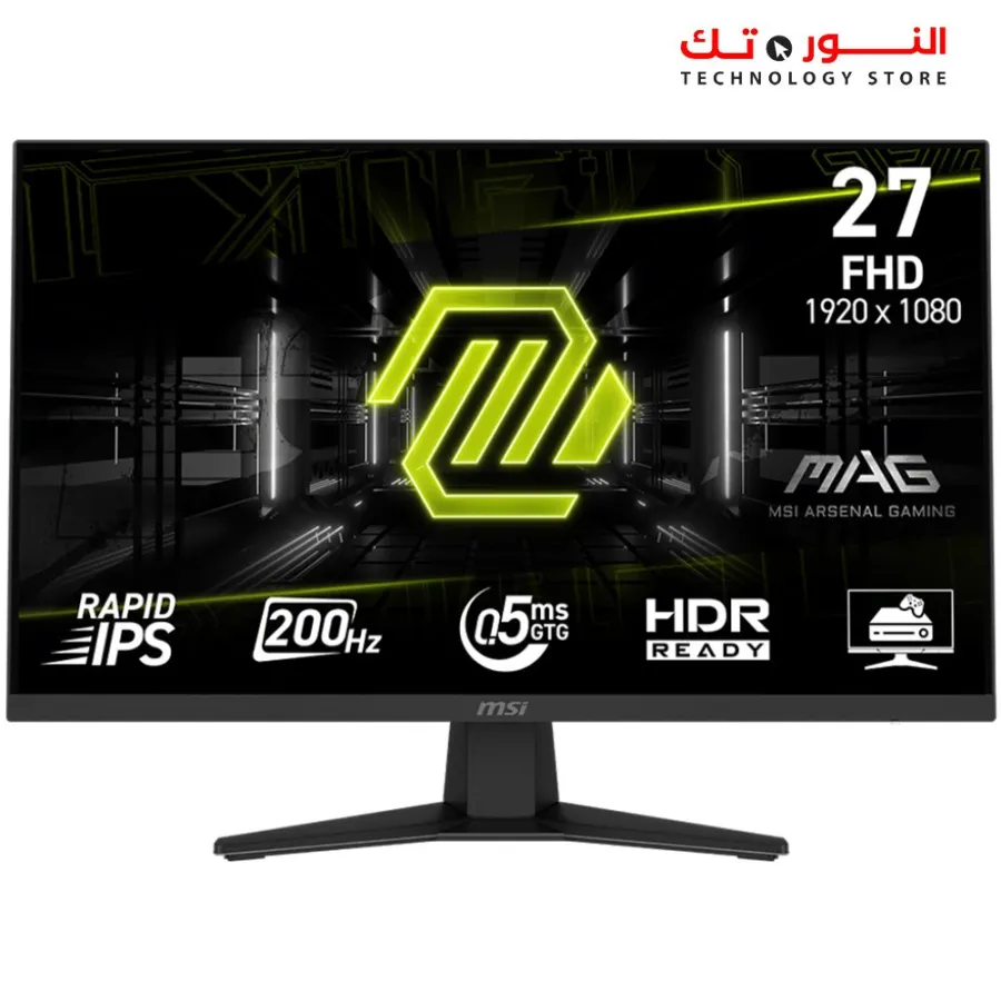 MSI MAG 274F RAPID IPS FHD  27INCH - 200HZ - 0.5MS - AI VISION - HDR Ready - SRGB:101% (CIE1976 Standard)