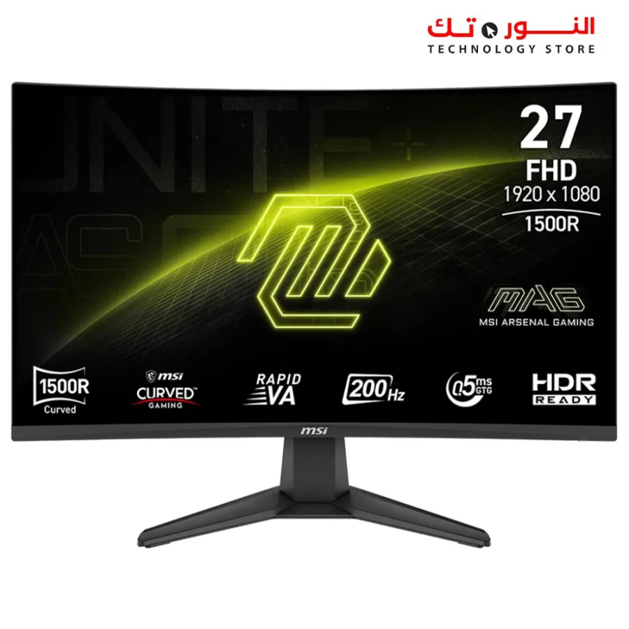 MSI MAG 276CF E20 27INCH Rapid VA - CURVED - 200HZ - 0.5MS - AMD FreeSync™ Premium - SRGB:98% (CIE1976 Standard)