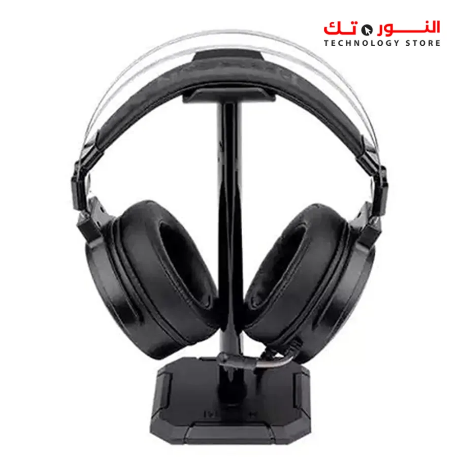 Redragon H320 RGB Lamia 2 – Virtual 7.1 surround, 40mm drivers, RGB lighting, USB connection, soft foam earpads, includes headset mount.
