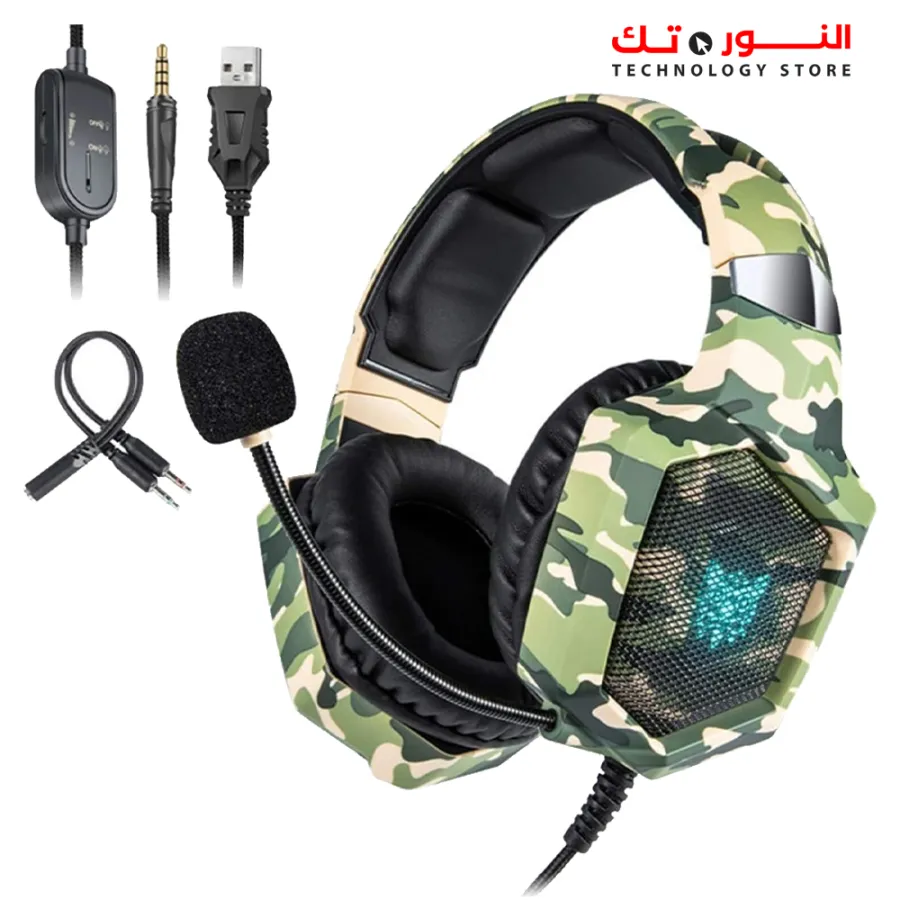 ONIKUMA K8 CAMOU GREEN GAMING HEADSET