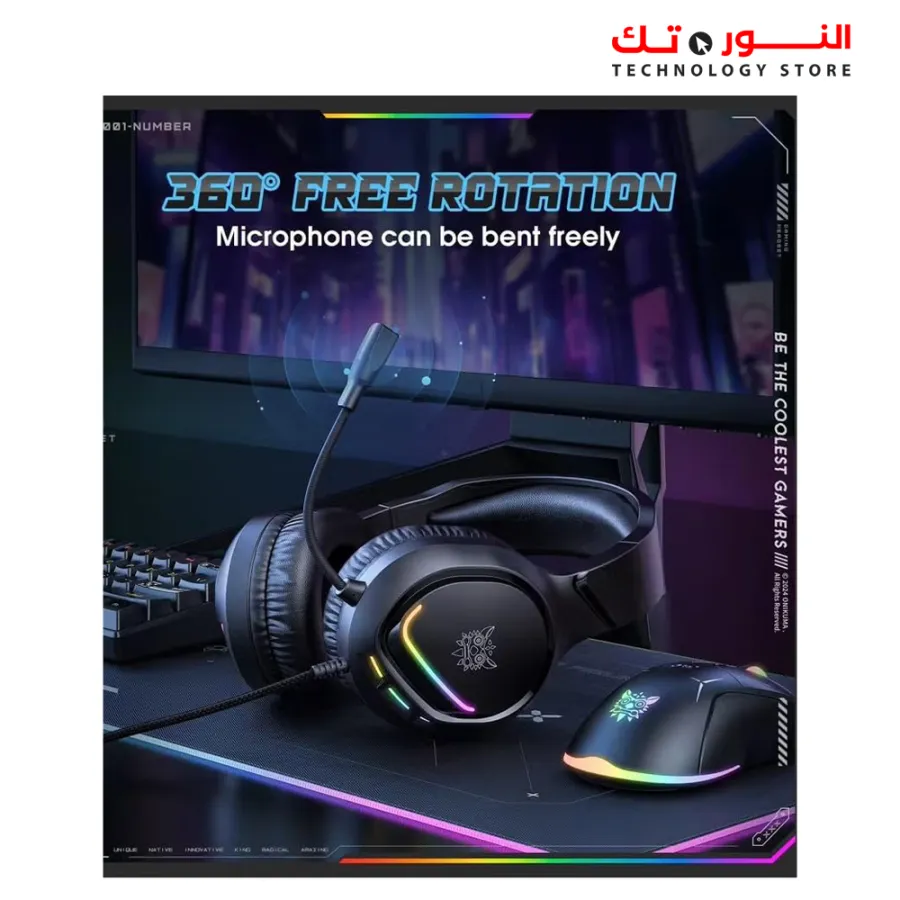 ONIKUMA X31 Wired Headphones with RGB