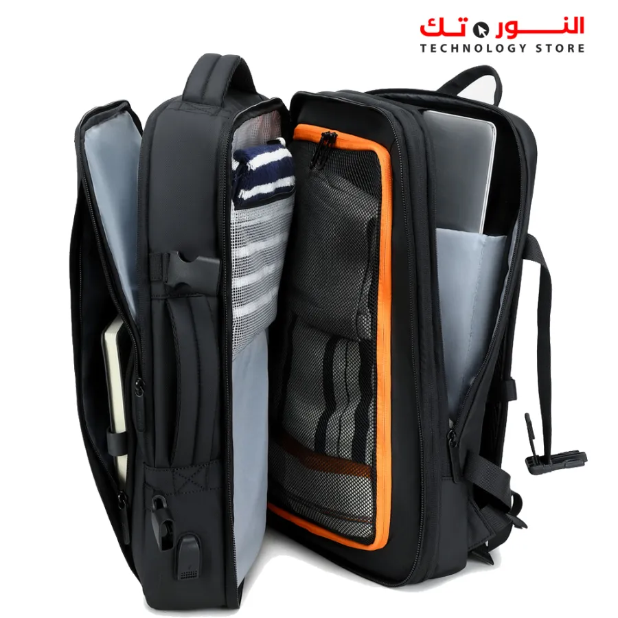RAHALA RAL135 BAG - 15.6 Inches Laptop Capacity - Mesh Compartment - USB Connector - Water Resistant - Mesh Compartment