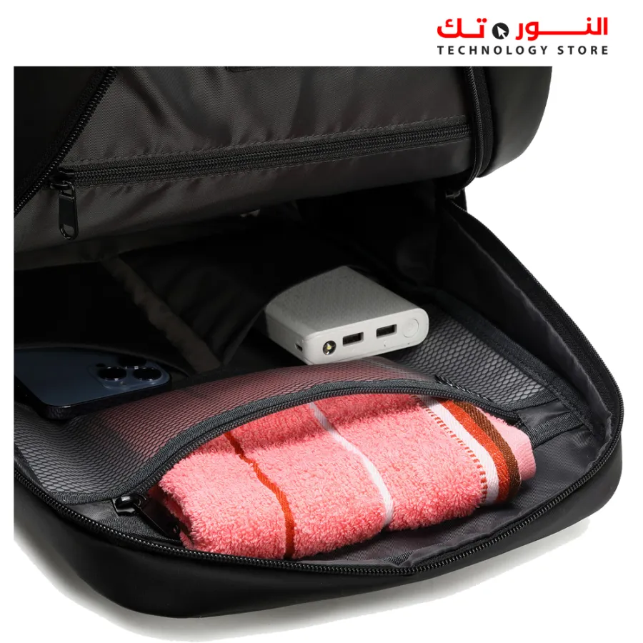 RAHALA Backpacks Bng-128 - 15.6 Inches Laptop Capacity - Water Resistant - Anti Scratch - Strong Strap - 11 inches Tablet Capacity - Bottle Pocket - USB Connector