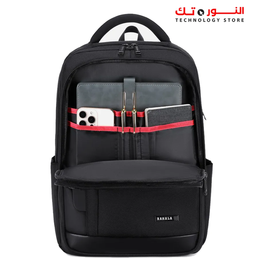 RAHALA SH-51 BAG - Water Resistant - Anti Scratch - Strong Strap 15.6 Inches Laptop Capacity - 11 inches Tablet Capacity - Bottle Pocket - USB Connector