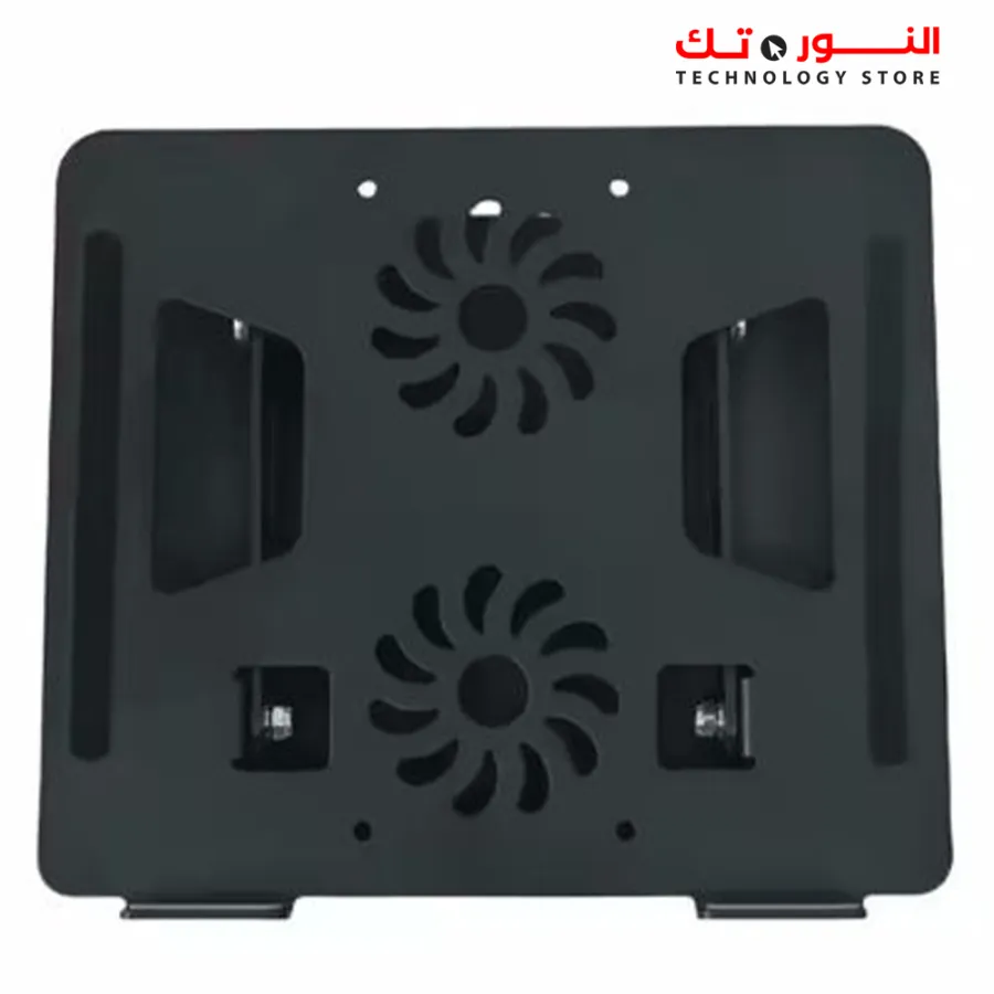 YL-906 Laptop Stand, with 360° Rotating Base, Dual Cooling Fans