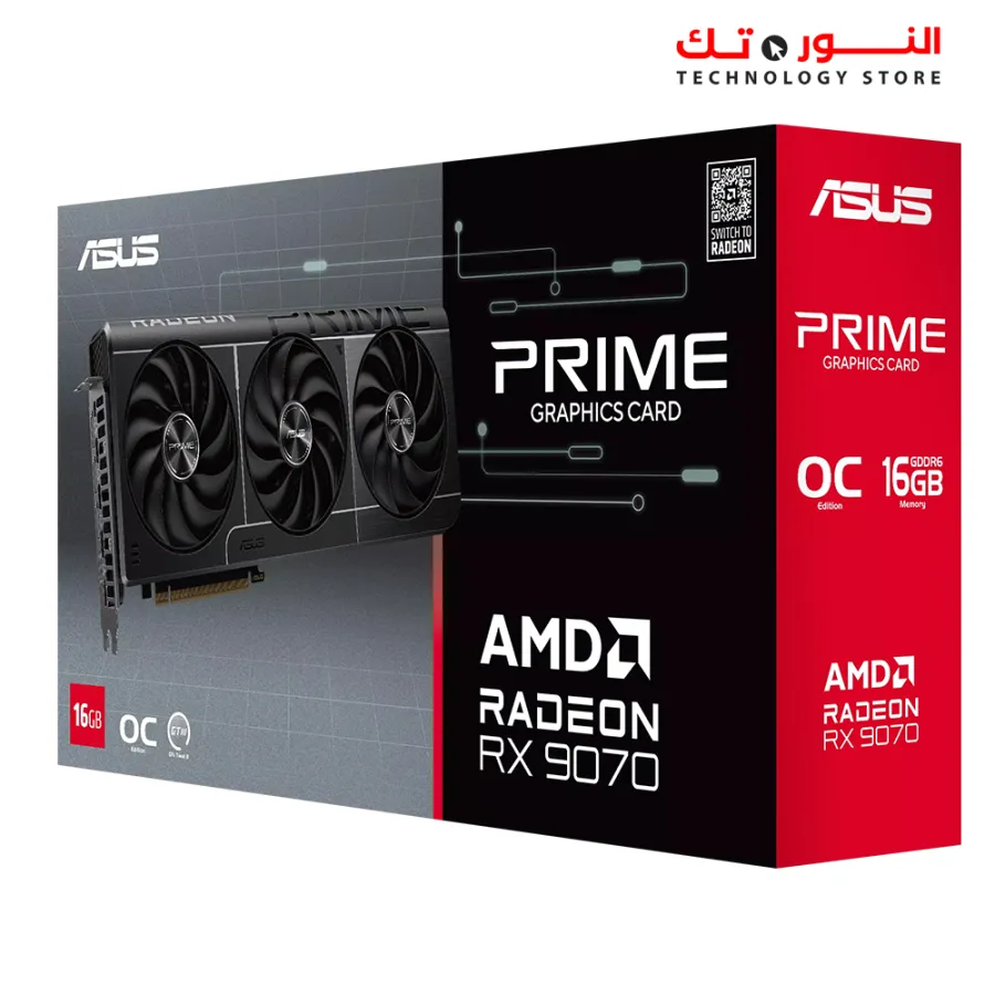 ASUS Prime AMD Radeon™ RX 9070 16GB GDDR6 OC Edition