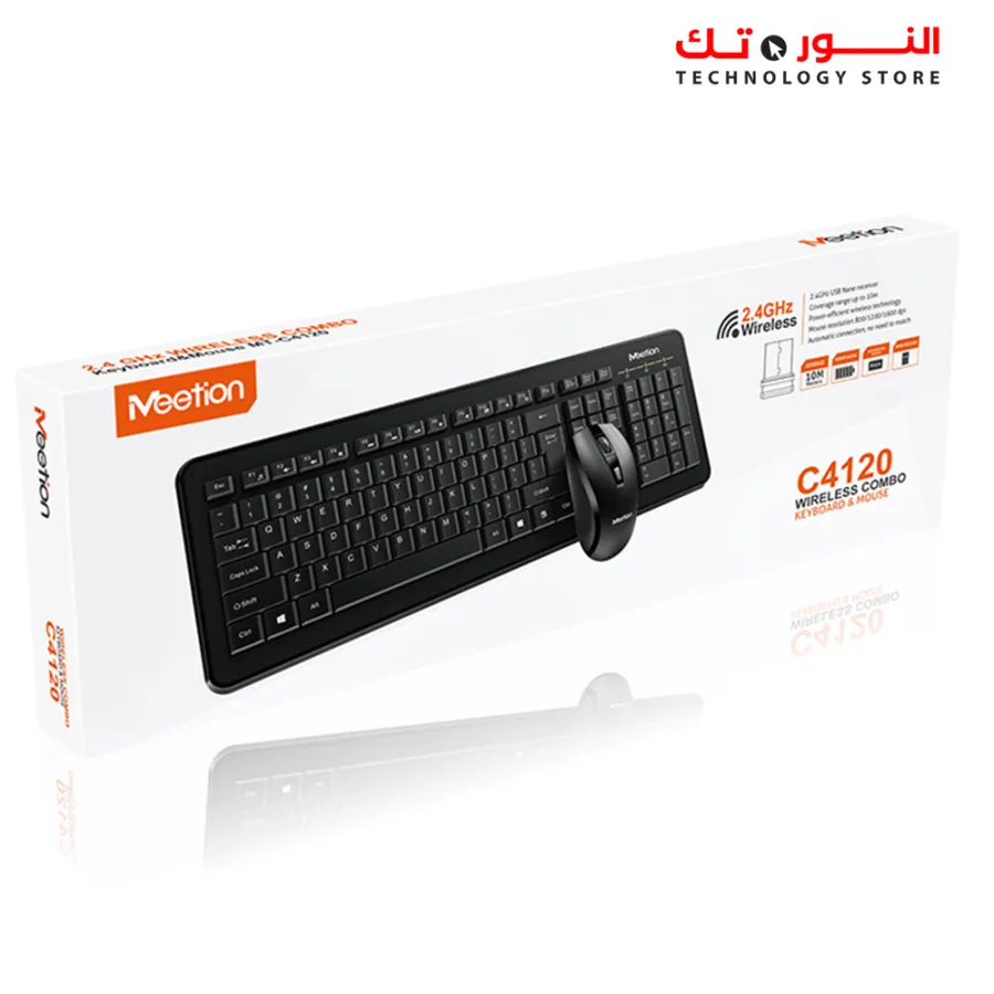 MEETION C4120 wireless keyboard Ergonomic Design