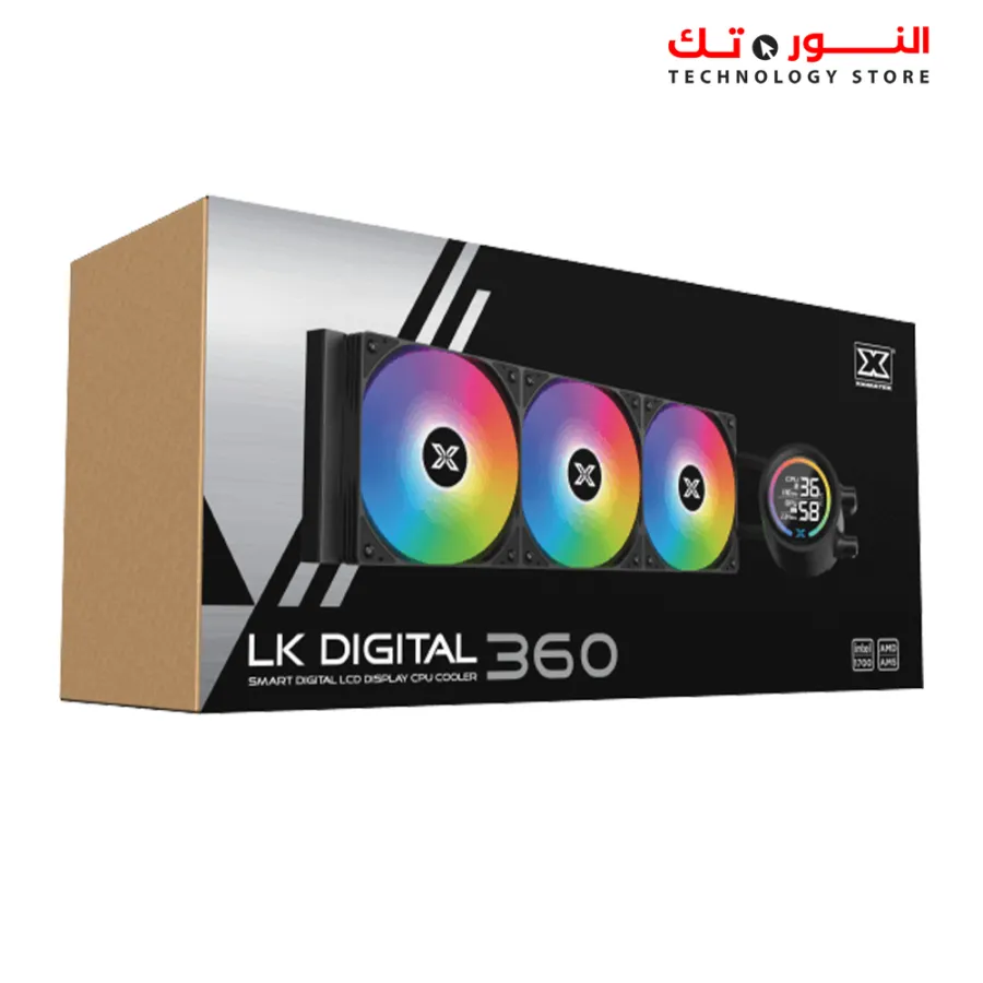 XIGMATEK  LK PRO ARGB 360 DIGTAL LIQUID - BLACK 2.7 SMART LCD