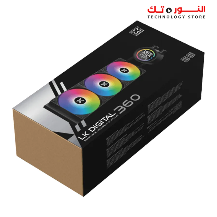 XIGMATEK  LK PRO ARGB 360 DIGTAL LIQUID - BLACK 2.7 SMART LCD