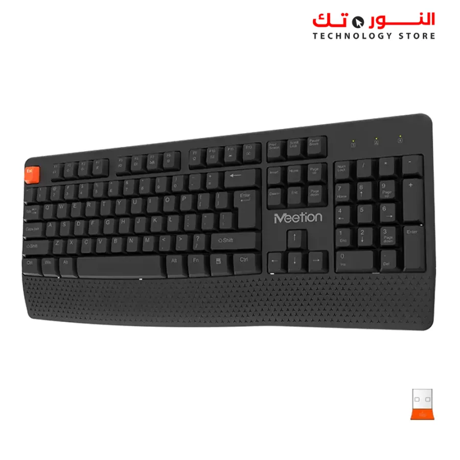 MEETION C4130 Wireless Ergonomic Keyboard Mouse Combo