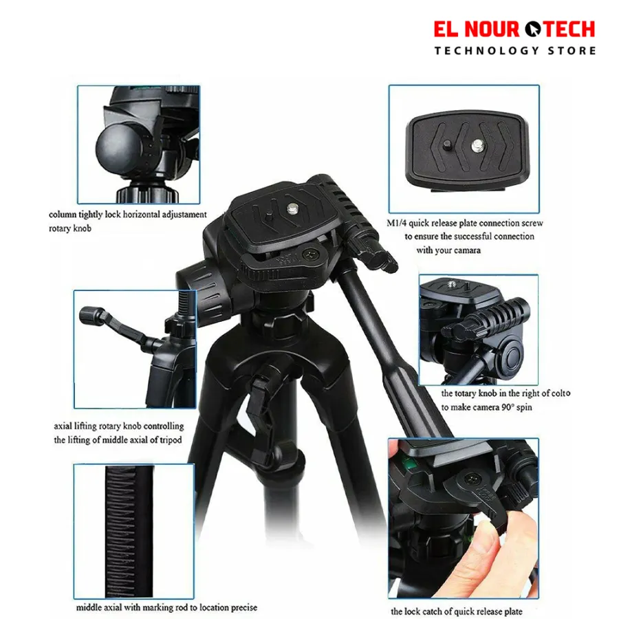 Weifeng WT-3520 professional Tripod