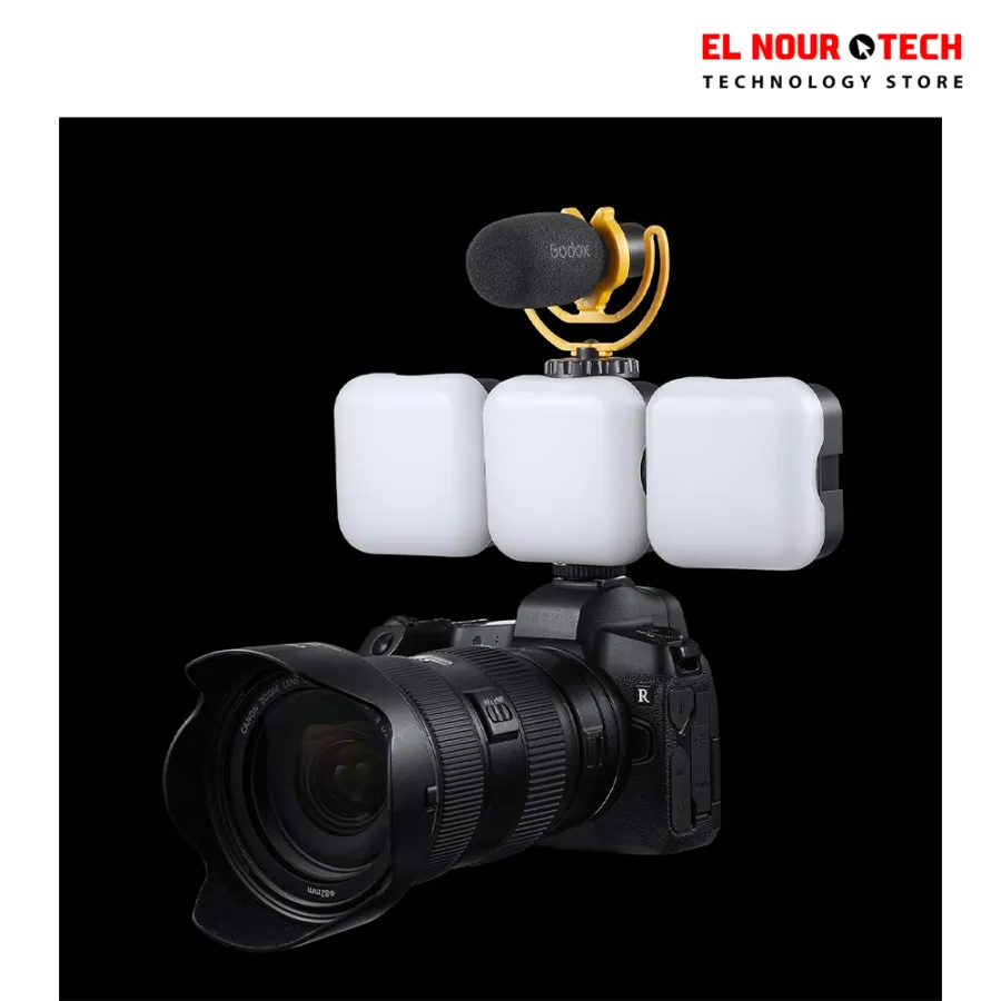 Godox LED6Bi LITEMONS Bi-Color LED Video Light, Small Rechargeable Camera Light