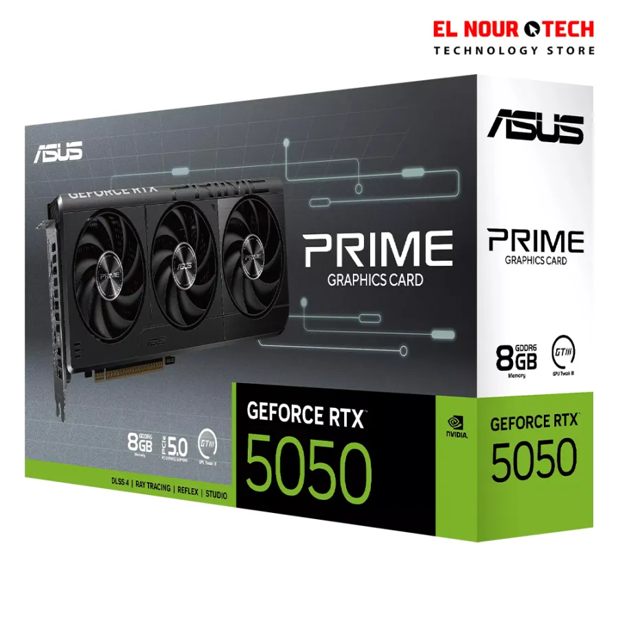 ASUS Prime GeForce RTX™ 5050 8GB GDDR6 OC Edition