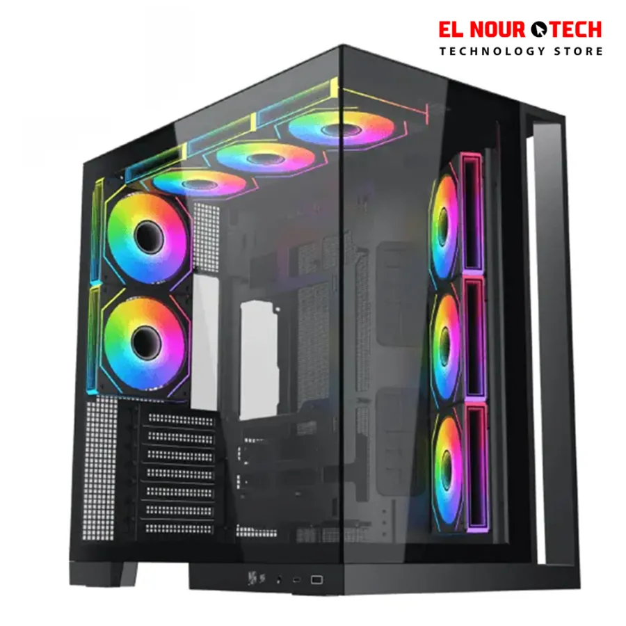 XIGMATEK AQUA 7 ARGB BTF 8FAN  Pwm EATX Type C Super Tower Case