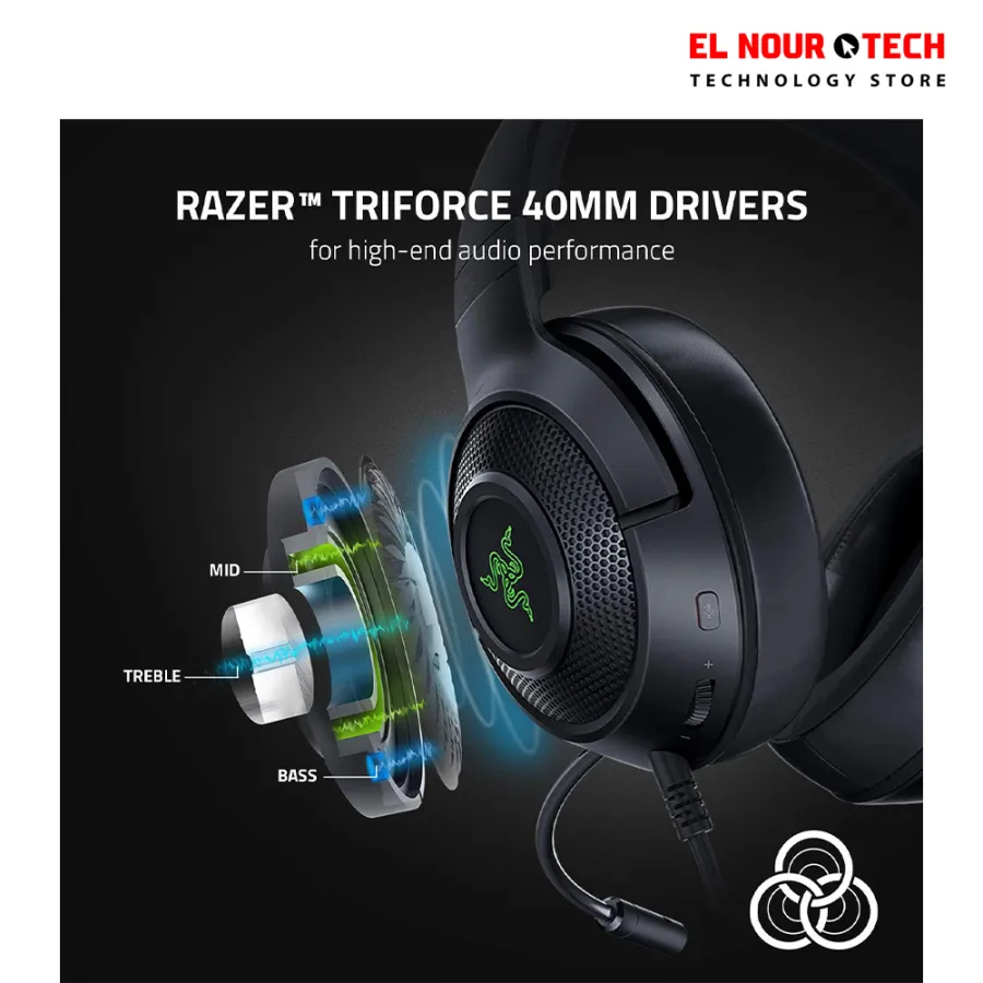 Razer Kraken V3 X Rgb Black Gaming Headset