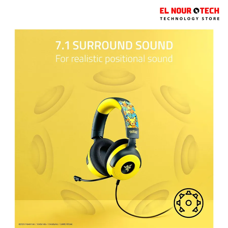 Razer Kraken V4 X Wired Pokemon Edition Gaming Headset