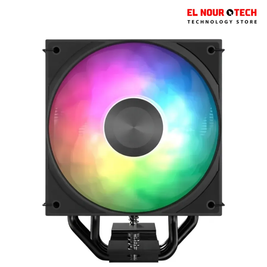 Aerocool Icicle AL40C Single Tower ARGB - Black