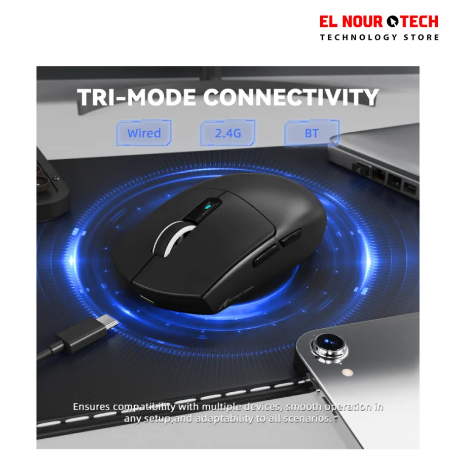 ATTACK SHARK G3 PRO Tri-mode Wireless Gaming Mouse Black