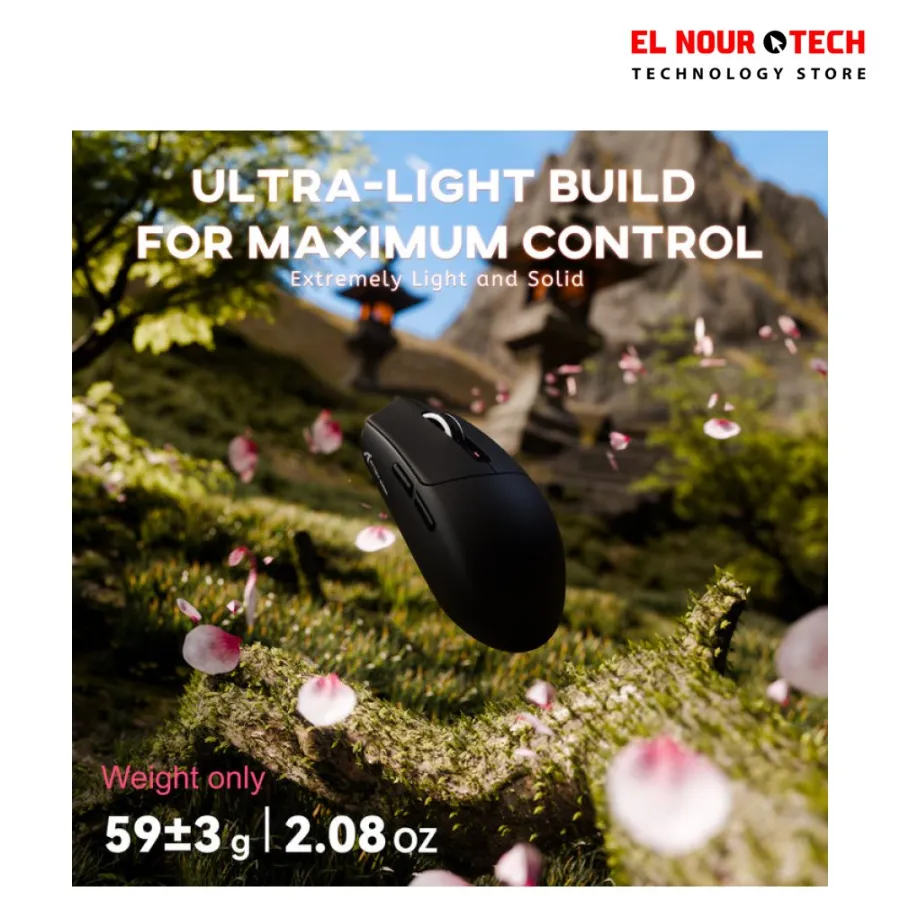 ATTACK SHARK G3 Tri-mode Wireless Gaming Mouse Black