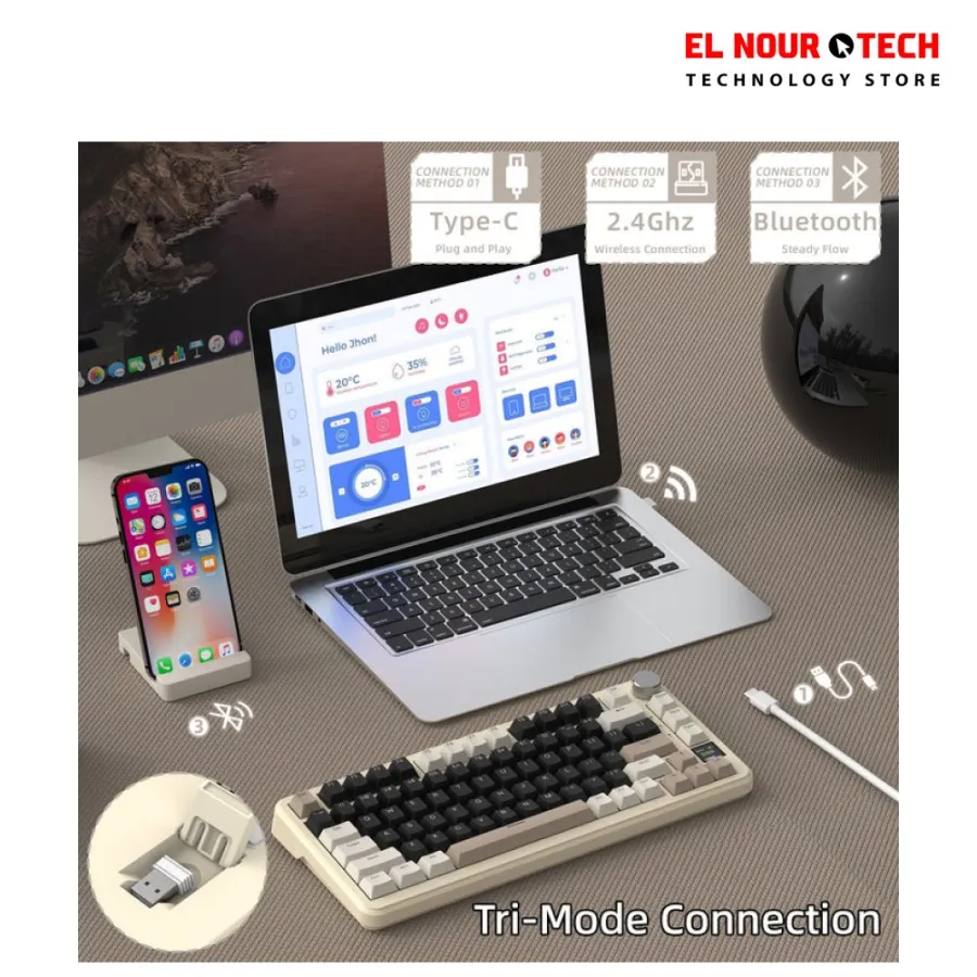 ATTACK SHARK X85PRO Mechanical Keyboard - Cheese