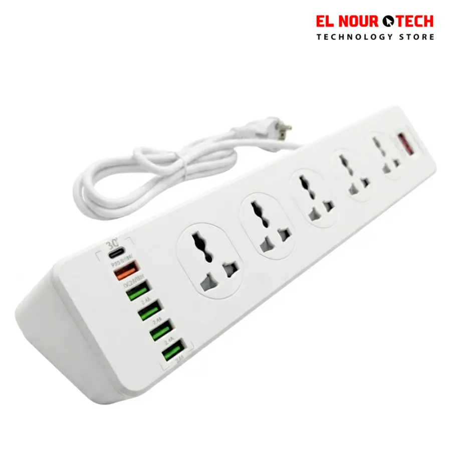 GIGAMAX MTS-1205 10 Outlets 5 USB 1 Type-C Power Strip