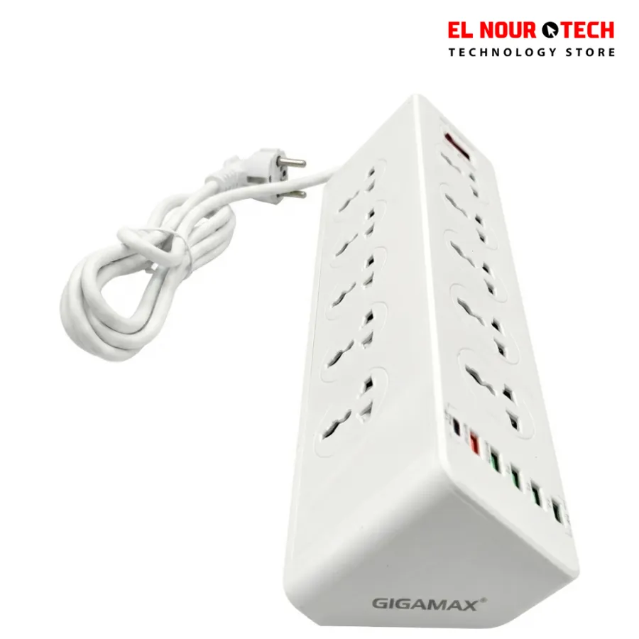 GIGAMAX MTS-1205 10 Outlets 5 USB 1 Type-C Power Strip