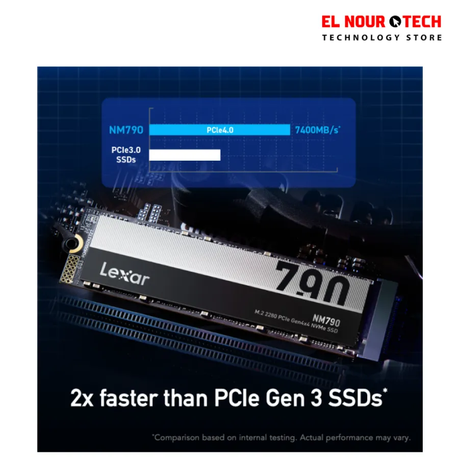 Lexar NM790 512GB M.2 2280 PCIe Gen 4x4 NVMe SSD