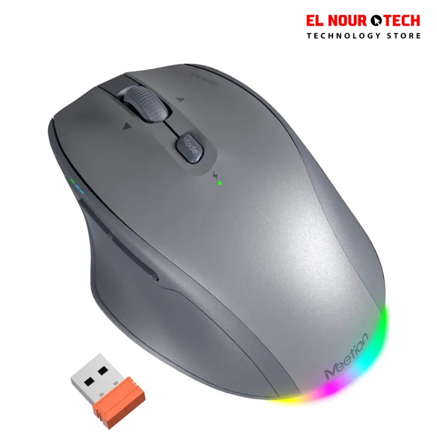 MEETION BTM007 Ergonomic Wireless And Bluetooth Dual Mode Rechargeable Mouse