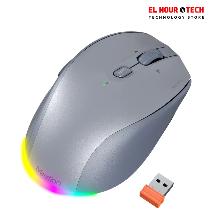 MEETION BTM007 Ergonomic Wireless And Bluetooth Dual Mode Rechargeable Mouse
