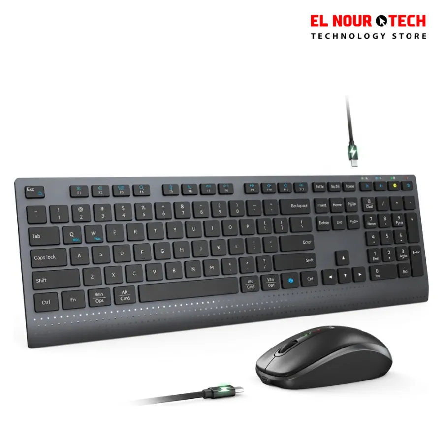 MEETION C2000 Rechargeable Wireless Keyboard and Mouse Combo